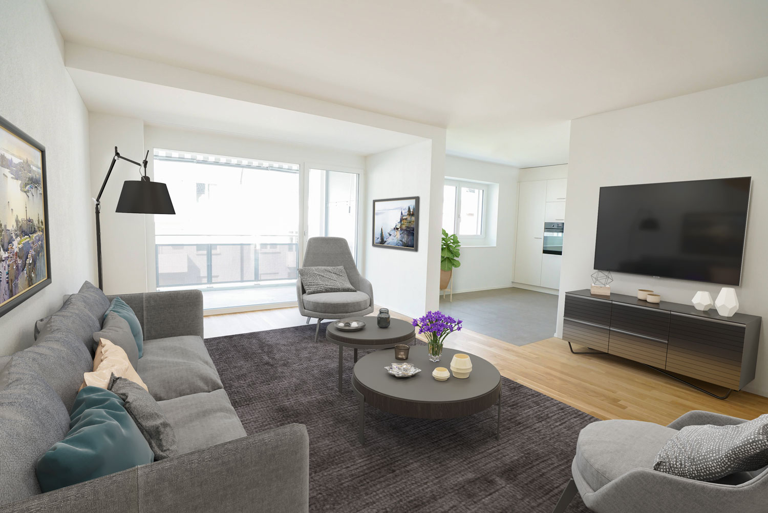 Mit 3D Möblierung, Home Staging, Virtual Staging verkaufen und vermieten Sie Ihre Immobilie schneller und preiswerter!